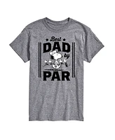 Airwaves Men's Peanuts Snoopy Father's Day Best Dad by Par Short Sleeve T-Shirt