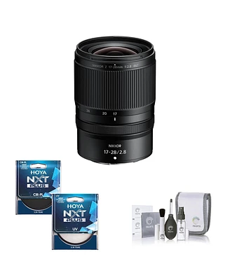 Nikon Nikkor Z 17-28mm f/2.8 Lens Bundle with Hoya Nxt Plus 67mm 10-Layer Hmc Multi-Coated Uv and Cpl Lens Filters, Cleaning Kit