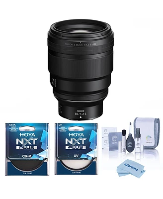Nikon Nikkor Z 85mm f/1.2 S Lens, Bundle with Hoya 82mm Uv and Cpl Filters