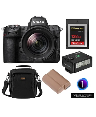 Nikon Z8 Mirrorless Camera with Nikkor Z 24-120mm f/4 S Lens, Bundle with Alpine 140 Bag, 128GB CFexpress Type-b Memory Card, En-EL15c Li-Ion Battery