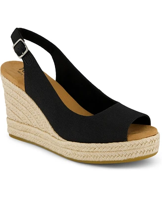 Toms Women's Camilla Peep Toe Wedge Sandals