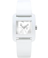 Dkny Women's City Sport White Silicone Strap Watch, 37mm