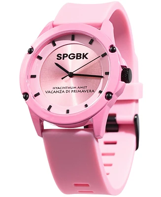 Spgbk Watches Unisex Hillendale Pink Silicone Band Watch 44mm