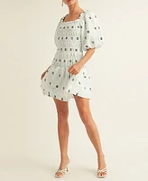Arose Studio, Inc Women's Jasmine Smocked Puff-Sleeve Ruffled Dress