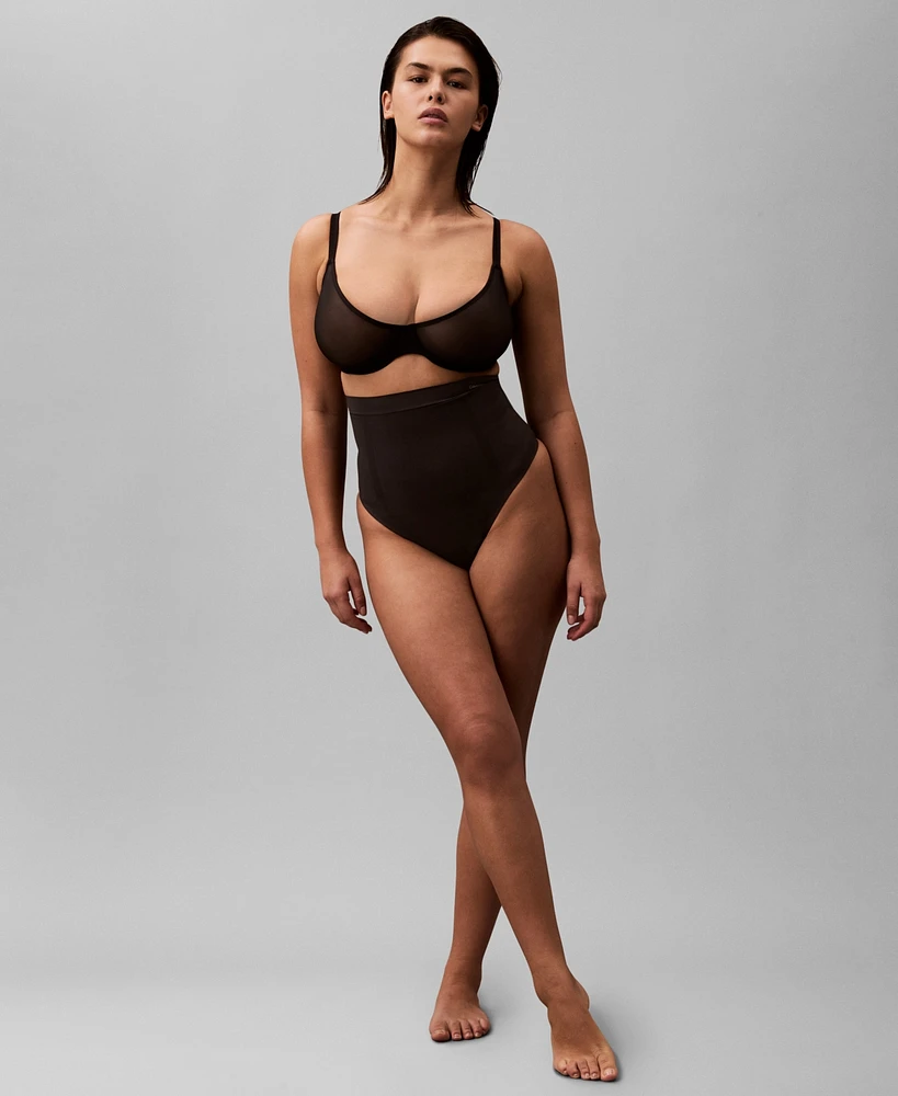 Calvin Klein Women's Secure Extra Firm Sculpt Thong Shaping Underwear QF8116