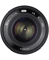 Rokinon 35mm f/1.2 Ed As Umc Cs Wide Angle Lens for Sony E Mount, Black