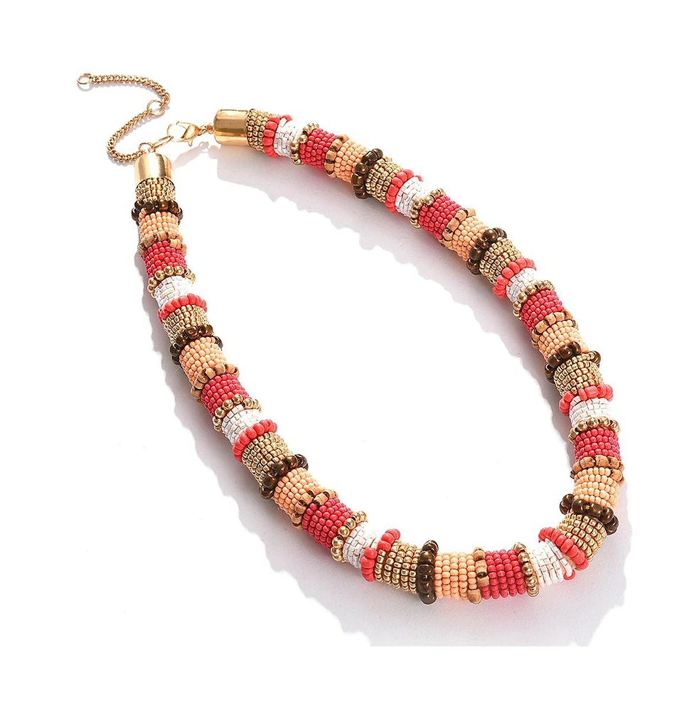 Sohi Women's Beaded Statement Necklace