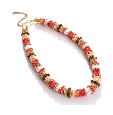 Sohi Women's Beaded Statement Necklace