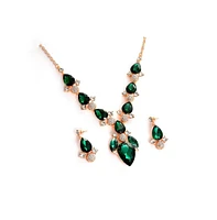 Sohi Women's Gold Plated Designer Stone Jewellery Set