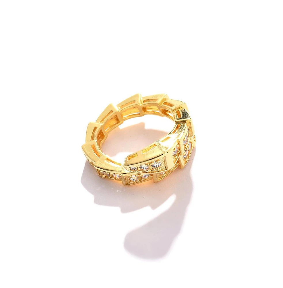 Sohi Women's Snakehead Band Ring
