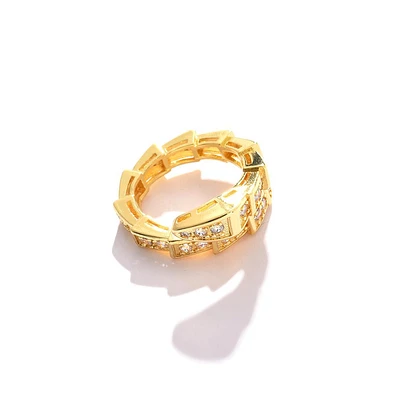 Sohi Women's Snakehead Band Ring