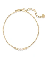 Devata Freshwater Pearl Chain Bracelet in 14K Gold, 6.5 in adj to 7.5 in