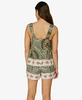 Sanctuary Women's Button-Front Relaxed Tank Top