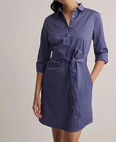 UNTUCKit Women's Stretch Cotton Popover Gracie Shirtdress
