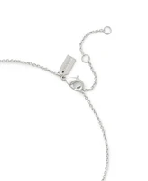 Coach Signature Tea Rose Heart Strand Necklace