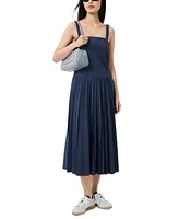 Lacoste Usa Women's Pleated Midi Dress