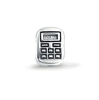 Bling Jewelry Set of 2 Latte Travel Mug Cup Coffee and Calculator Charm Bead Sterling Silver