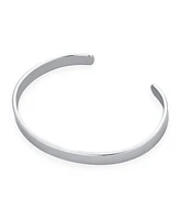 Bling Jewelry Set of 2 Black Plated Stainless Steel Cuff Bracelet Slender Stackable Bangle