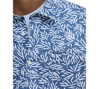 Barbour Men's Jackstone Short Sleeve Button-Front Leaf Print Shirt