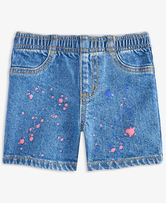 Epic Threads Toddler Girls Splatter Denim Shorts, Exclusively at Macy's