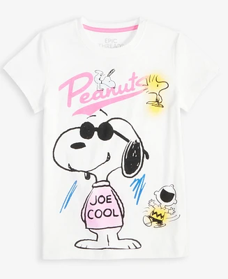 Epic Threads Little & Big Girls Joe Cool Peanuts Graphic T-Shirt, Exclusively at Macy's
