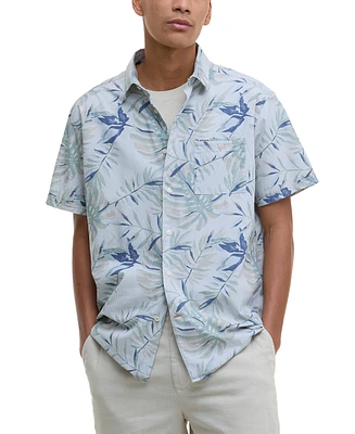 Barbour Men's Valleyfield Leaf-Print Shirt