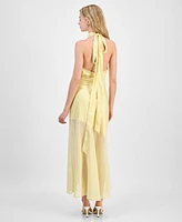 En Saison Women's Alexa Halter Maxi Dress