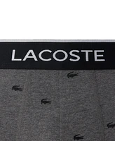 Lacoste Men's 3-Pack Regular-Fit Stretch Mini-Croc Boxer Briefs