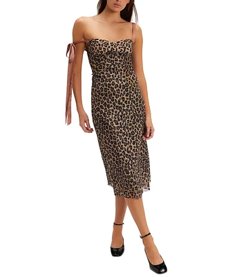 Free People Women's Got Glam Floral Midi Slip Dress