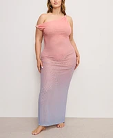 Good American Women's Ombre Mesh Twist Dress Cover-Up