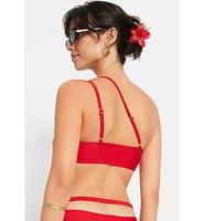 Lscn by Lascana Women's One Shoulder Bandeau Bikini Swimsuit Top