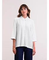 Celtic & Co. Women's Pleat Back 3/4 Sleeve Shirt