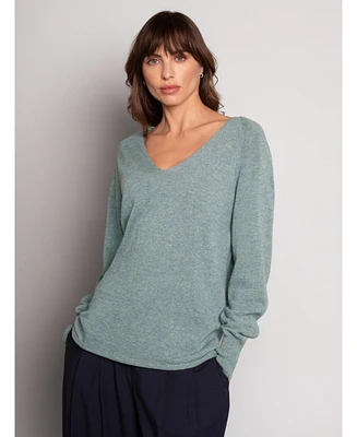 Celtic & Co. Women's Geelong Slouch V-Neck Sweater