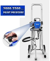 Silvel 1200W Airless Paint Sprayer, High Efficiency Paint Sprayer with Extension Rod, 3300PSI Thinning-Free for Home Exterior and Interior, Garage, De