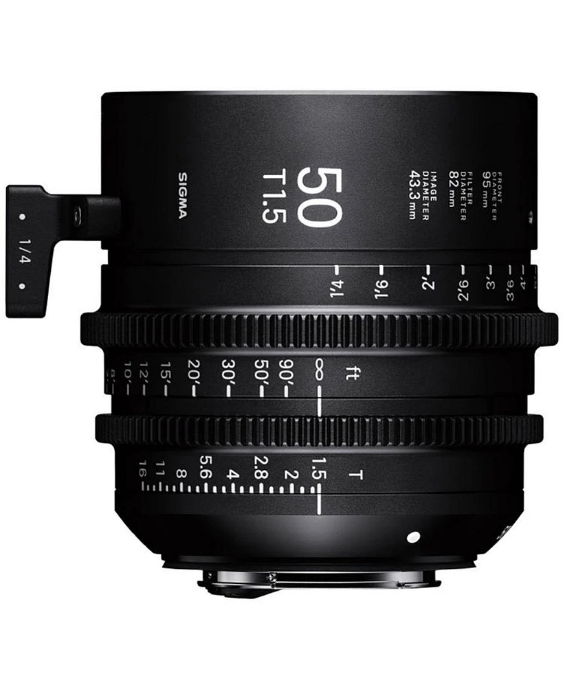 Sigma 50mm T1.5 Ff Fully Luminous High-Speed Prime Cine Lens for Canon Ef, Feet