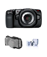 Blackmagic Design Blackmagic Design Pocket Cinema Camera 4K, Bundled With, SmallRig Full Cage for Black Magic Pocket Camera, and Care and Cleaning Kit