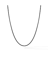 Box Chain Necklace - 2mm Stainless Steel Brushed Black Regular