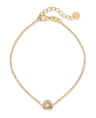 Devata Love Knot Chain Bracelet in 14K Gold, 6.5 in adj to 7.5 in