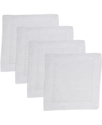Saro Lifestyle Pure Linen Tea Napkins, 6" x 6"