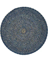 Saro Lifestyle Textured Rattan Placemats, 15" Round