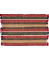Saro Lifestyle Everyday Plaid Placemats and Napkins, Set of 8