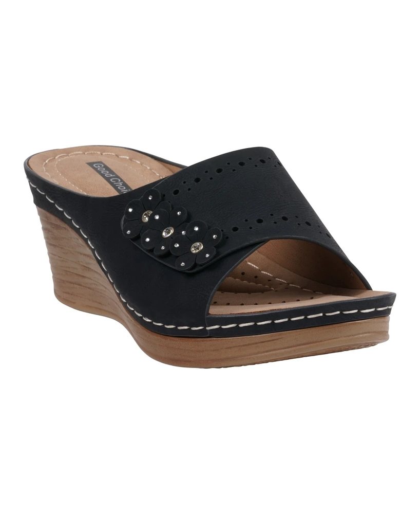 Gc Shoes Women's Vega Floral Wedge Sandals