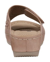 Gc Shoes Women's Adrina Embellished Wedge Sandals