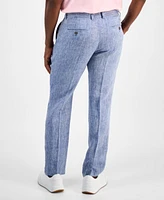 Club Room Men's Linen Cross-Dye Pants, Created for Macy's