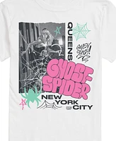 Airwaves Men's Marvel Ghost Spider Queens Short Sleeve T-Shirt