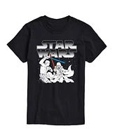 Airwaves Men's Star Wars Luke Darth Fight Short Sleeve T-Shirt