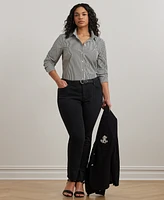 Lauren Ralph Plus-Size Easy Care Cotton Shirt
