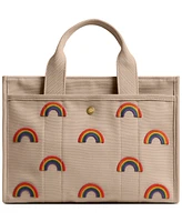 Coach Cargo Tote Bag With Rainbow