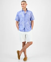 Tommy Bahama Men's Sand Desert Leaf-Print Linen Shirt