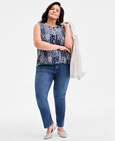 Style & Co Plus Printed Tank Top, Exclusively at Macy's